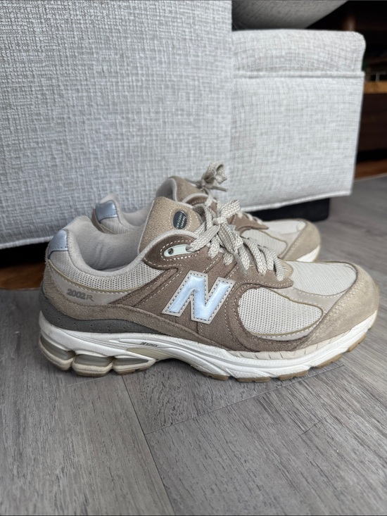 New Balance Shoes - New Balance Beige and Cream 2002R Athletic Sneakers